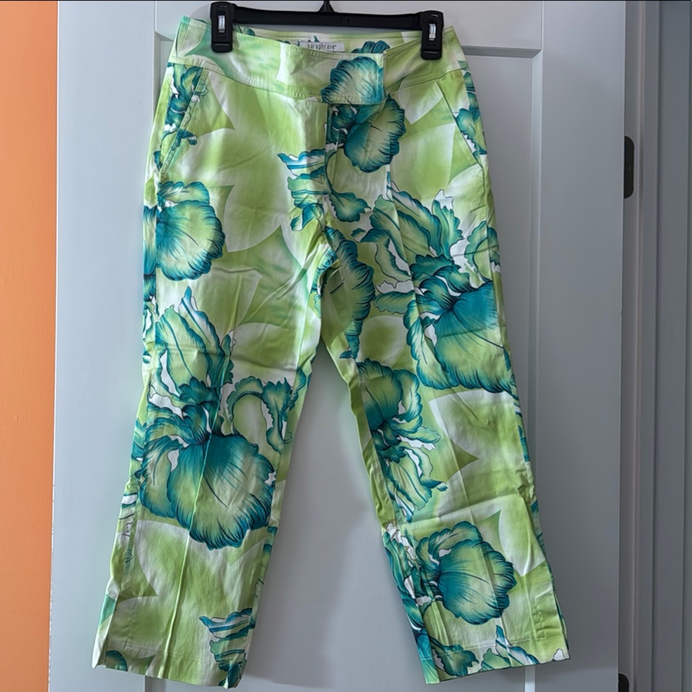 Paraphrase Leaf Pattern Trousers